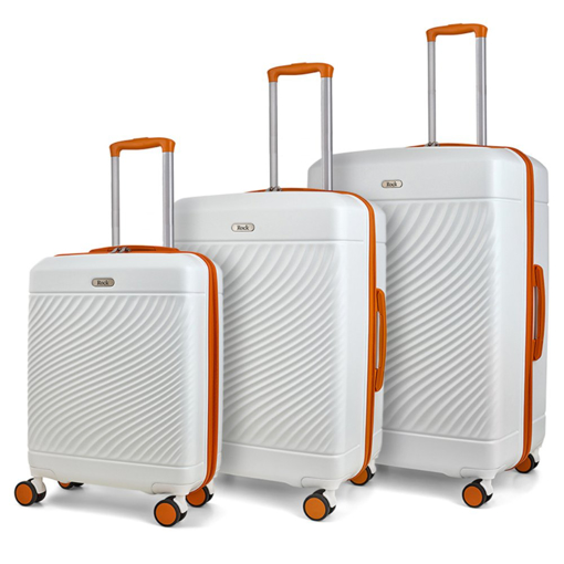 Kép Sada cestovních kufrů ROCK Love Island - bílá / oranžová - 119 / 75 / 35 L