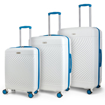 Kép Sada cestovních kufrů ROCK Love Island - bílá / modrá - 119 / 75 / 35 L