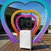 Kép Sada cestovních kufrů ROCK Love Island - bílá / modrá - 119 / 75 / 35 L