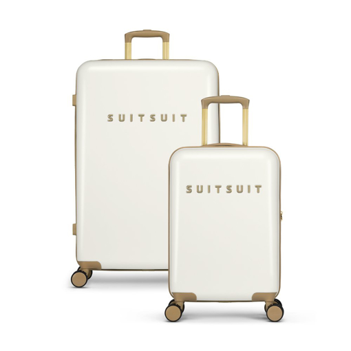 Kép Sada cestovních kufrů SUITSUIT® Fusion White Swan - bílá - 91 / 32 L