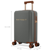Kép Kabinový kufr SUITSUIT® Serenity Atlantic Deep S - šedá - 32 L