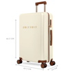 Kép Plastový kufr SUITSUIT® Serenity Whisper White M - bílá - 60 L