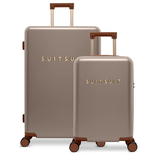 Kép Sada cestovních kufrů SUITSUIT® Serenity Moon Stone 2 ks - hnědá - 91 / 32 L