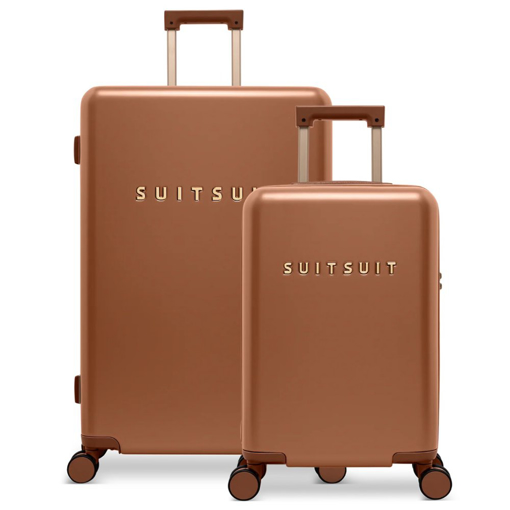 Kép Sada cestovních kufrů SUITSUIT® Serenity Caramel Café 2 ks - hnědá - 91 / 32 L