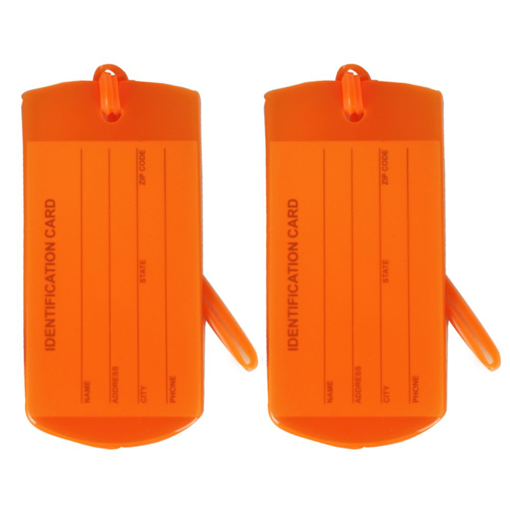 Kép Jmenovky na zavazadla ROCK Jelly TA-0028 2ks - Oranžová